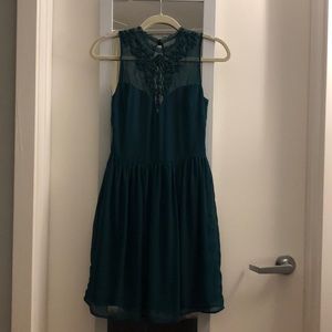 Zara forest green dress, XS